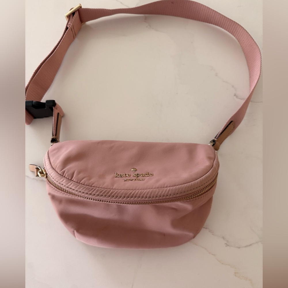Kate Spade Pink Nylon Fanny Pack Belt Bag Crossbody